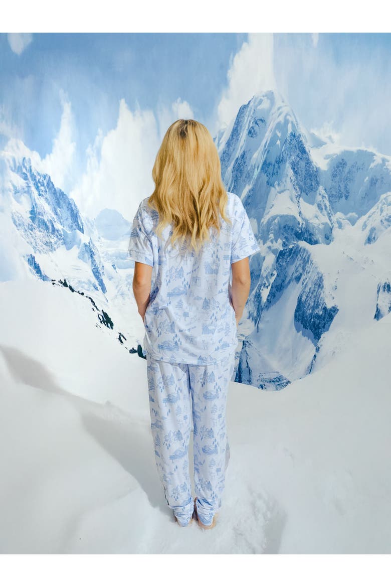 Pajama Button Down, Alternate, color, Aspen