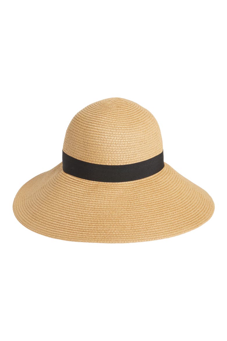 Halogen® Floppy Hat, Main, color, TAN DARK NATURAL