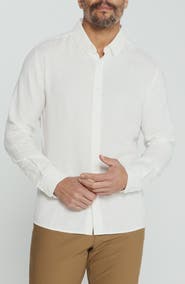 7 Diamonds Oasis Linen Blend Button-Up Shirt