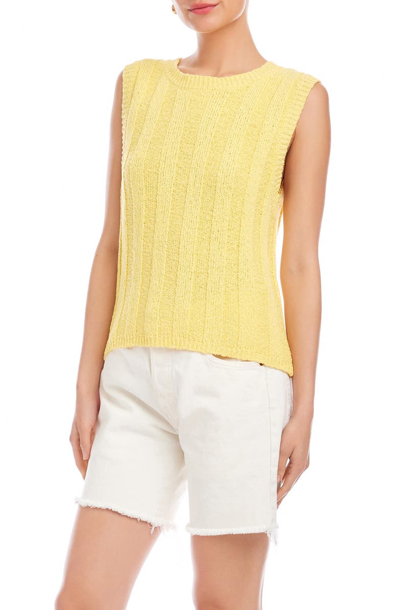 FIFTEEN TWENTY Zaydee Cotton Rib Tank, Alternate, color, Banana