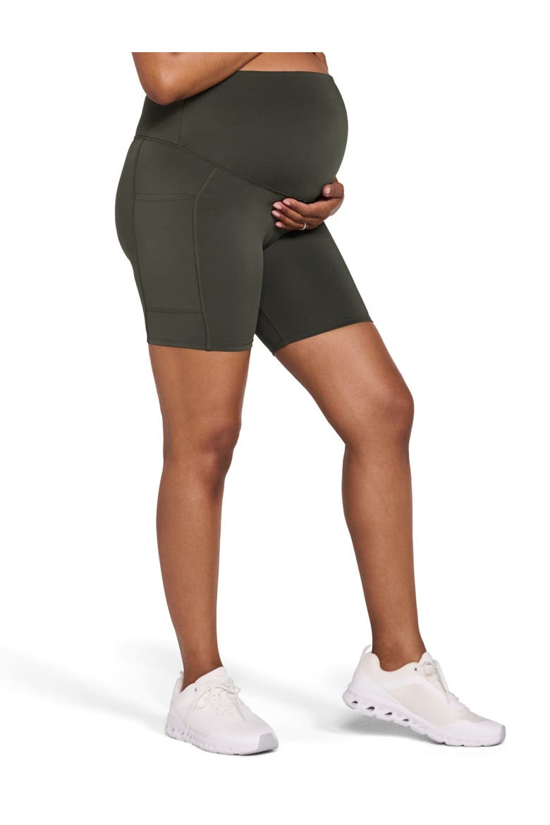 6 1/2" Active Pocket Maternity Biker Short, Alternate, color, Deep Depths