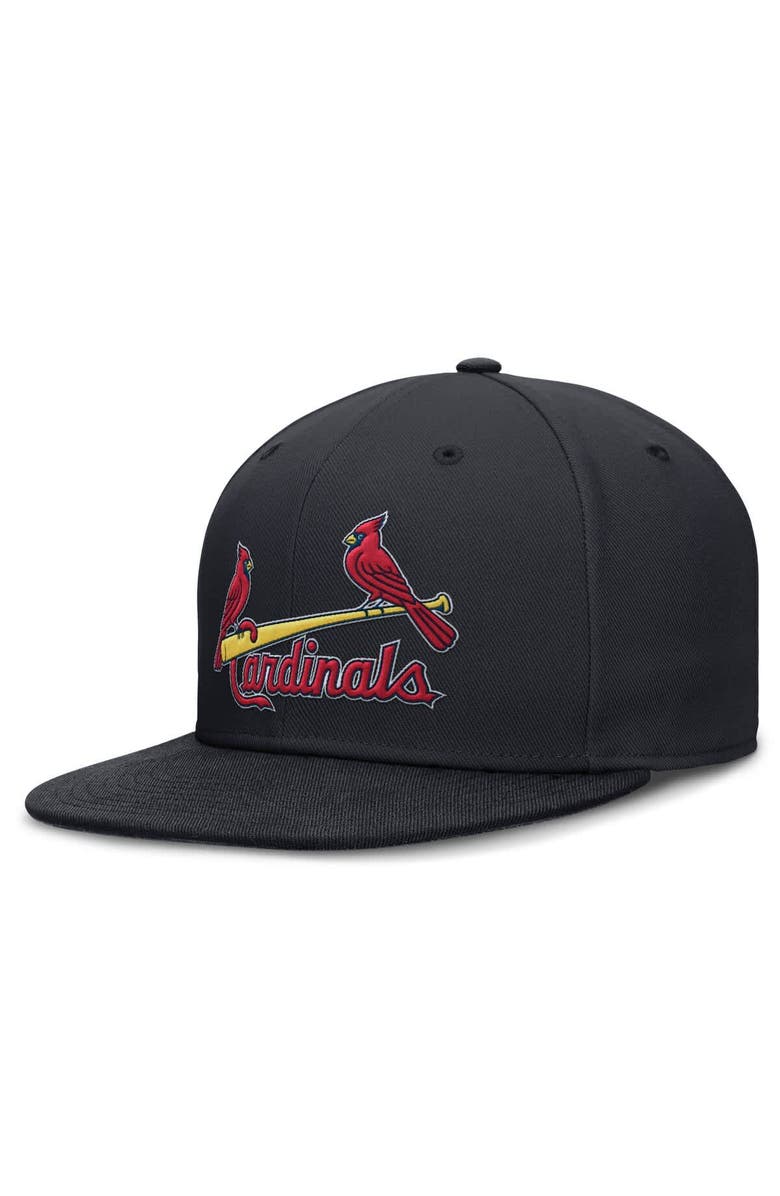 Nike Men's Nike Navy St. Louis Cardinals Wordmark Dri-FIT Round Bill True Fitted Hat, Main, color, Navy
