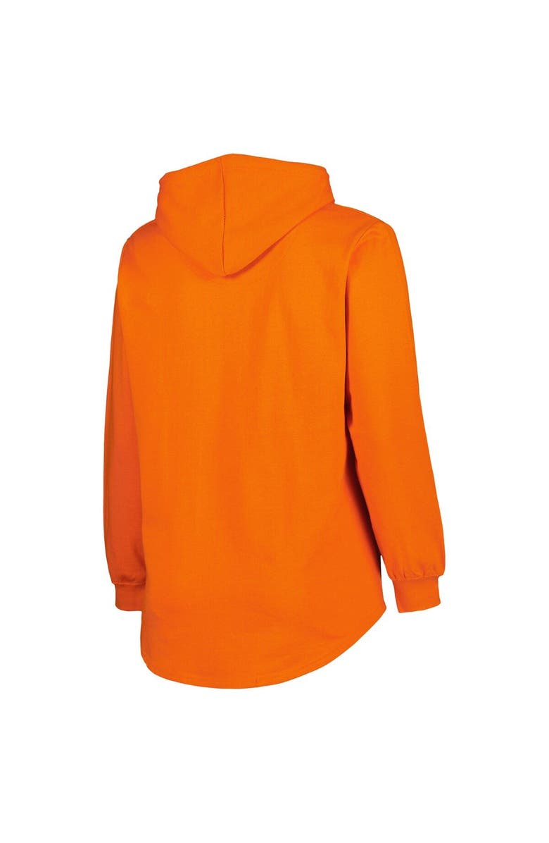 PROFILE Women's Heather Orange Philadelphia Flyers Plus Size Fleece Pullover Hoodie, Alternate, color, Heather Orange