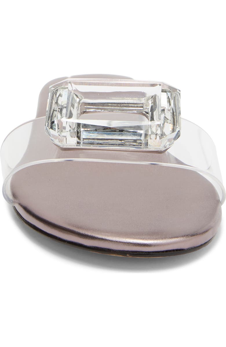 Cecelia New York Phillis Transparent Slide Sandal, Alternate, color, Pewter