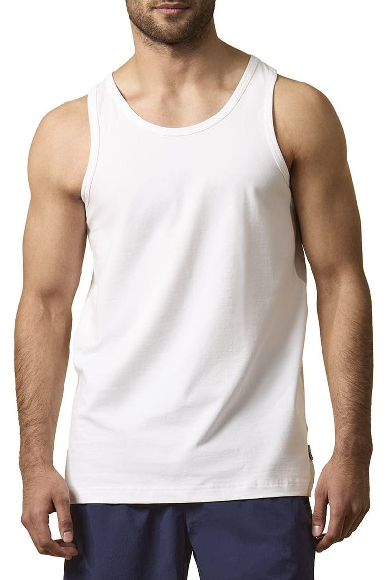 2-Pack Cool Stretch Cotton Tanks, Alternate, color, WHITE