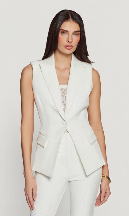Rialto Crepe Sleeveless Blazer