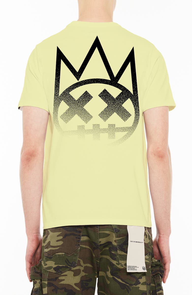 Cult of Individuality Shimuchan Cotton Graphic T-Shirt, Alternate, color, Neon Yellow