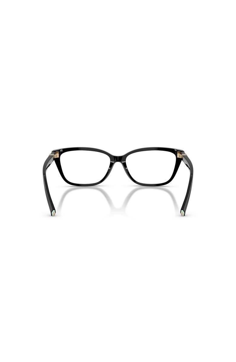 Tiffany & Co. 55mm Rectangle optical glasses, Alternate, color, Black