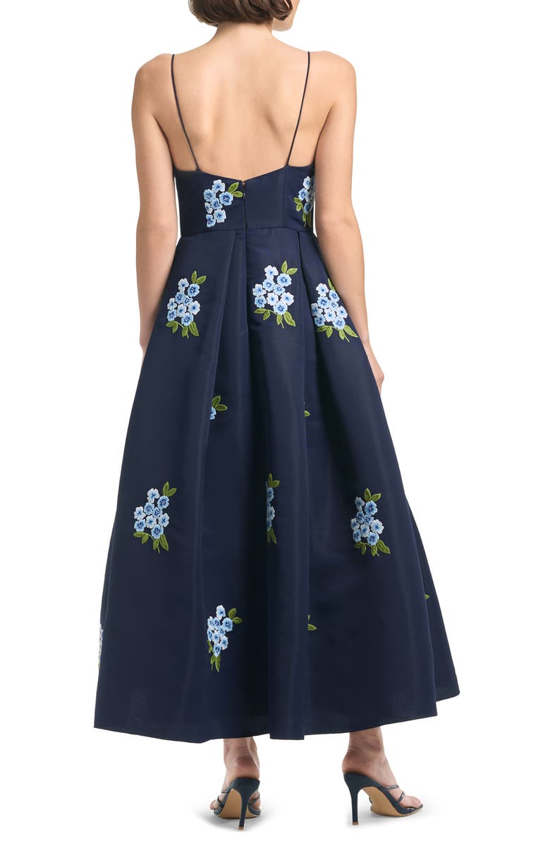 Sachin & Babi Audra Floral Embroidery Cocktail Midi Dress, Alternate, color, 