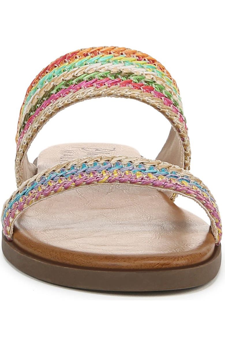 Blowfish Malibu Curtis 2 Woven Slide Sandal, Alternate, color, Multi Faux Raffia