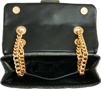Kensington Quilted Metallic Leather Convertible Shoulder Bag
