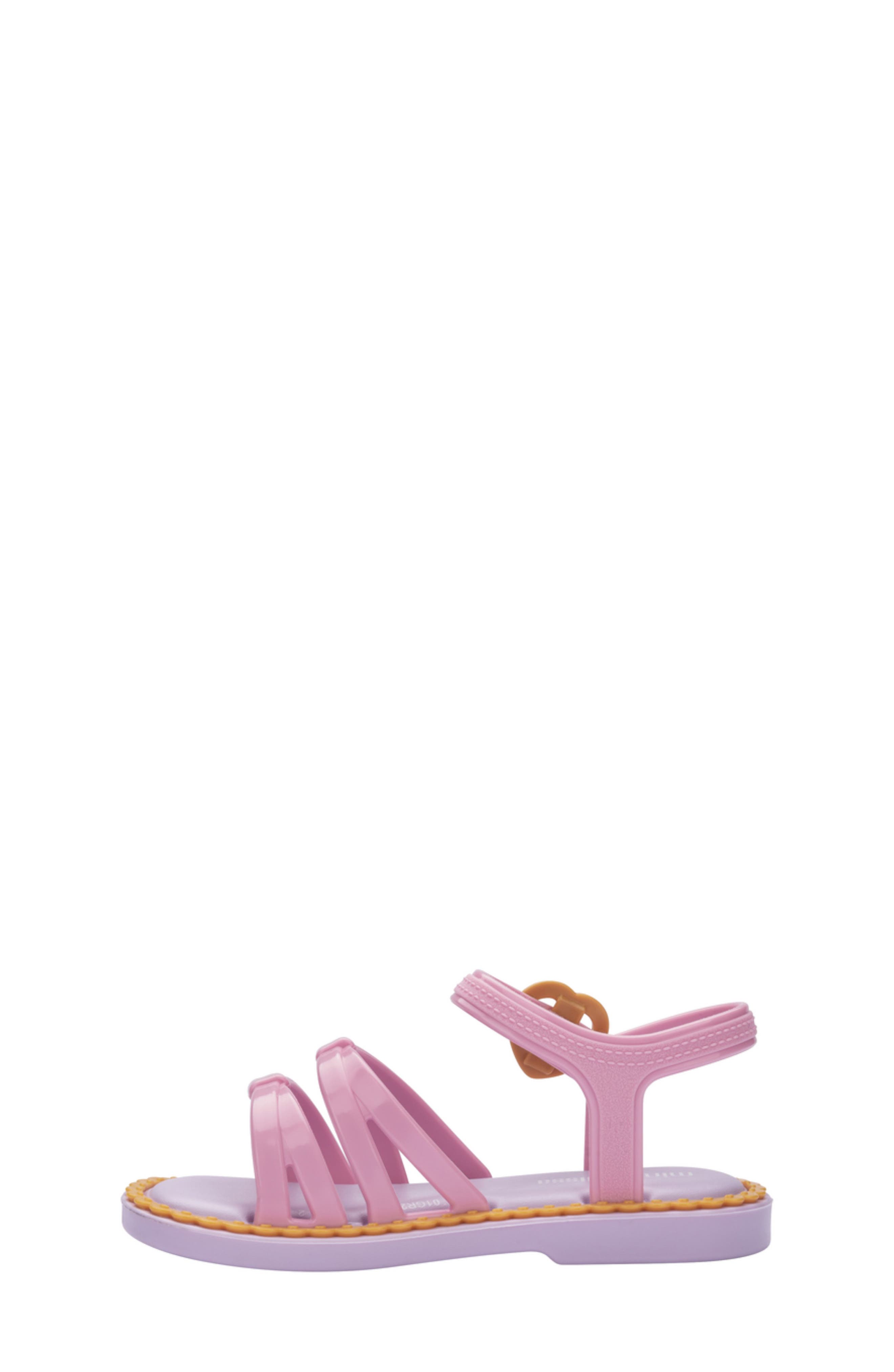 Kids' Aurora Sandal, Alternate, color, LILAC/ YELLOW/ PINK