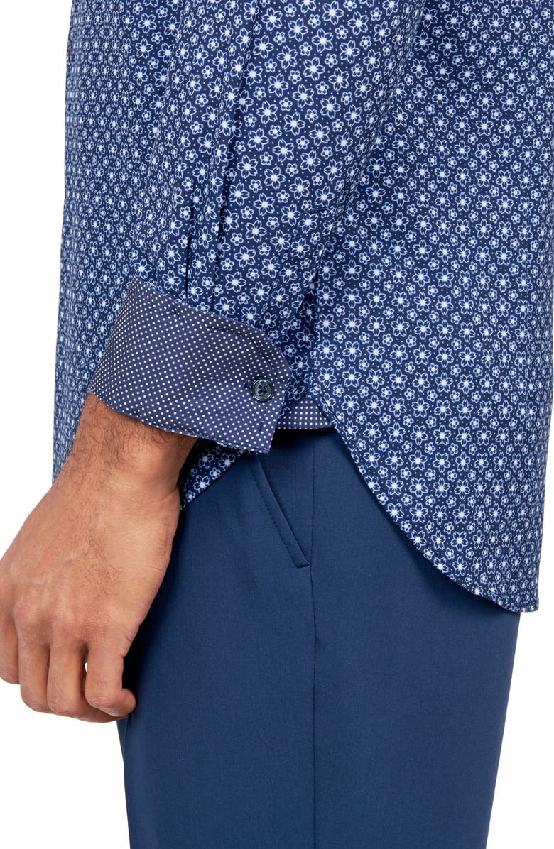W.R.K Sketch Floral Performance Dress Shirt, Alternate, color,