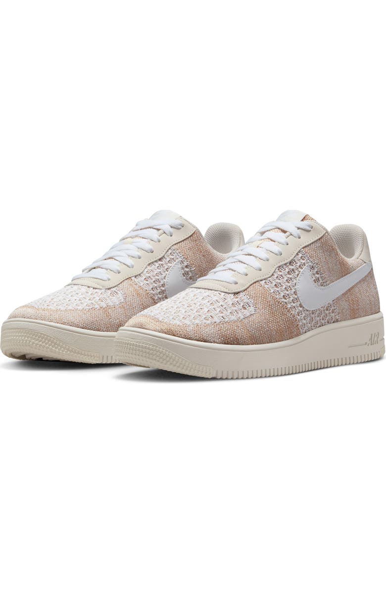 Nike Air Force 1 Flyknit 2.0 Basketball Sneaker, Main, color, Light Bone/ Desert Khaki