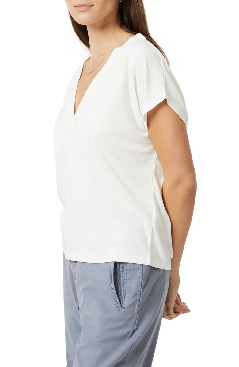 Mavi Jeans V-Neck T-Shirt, Alternate, color, Antique White