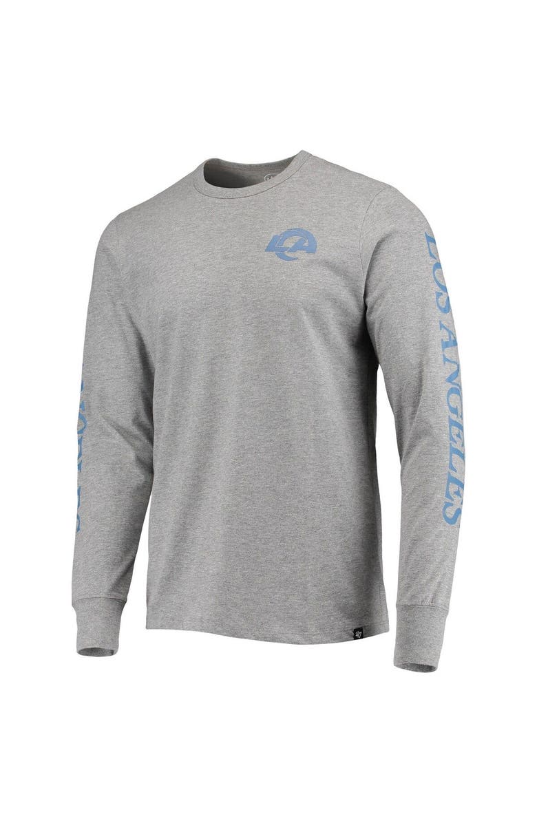 '47 Men's '47 Gray Los Angeles Rams Franklin Long Sleeve T-Shirt, Alternate, color, Gray