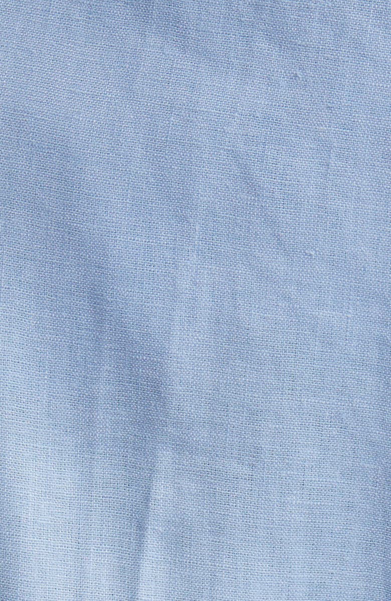 MANGO Straight Leg Linen Pants, Alternate, color, Pastel Blue