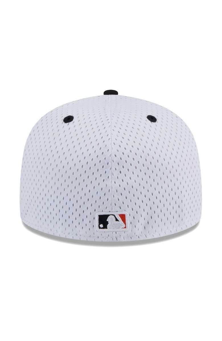 New Era Men's New Era White San Francisco Giants Throwback Mesh 59FIFTY Fitted Hat, Alternate, color,