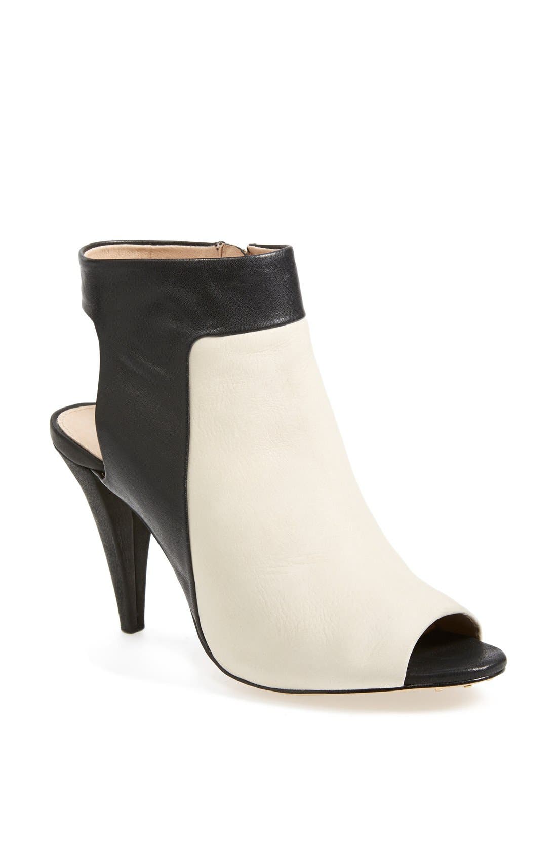 'Sabal' Open Toe Slingback Bootie, Main, color, PALE WHITE