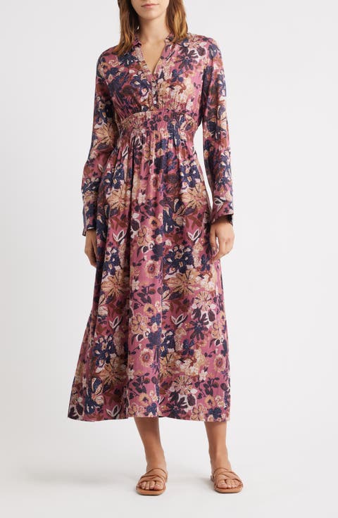 Tharini Long Sleeve Midi Dress