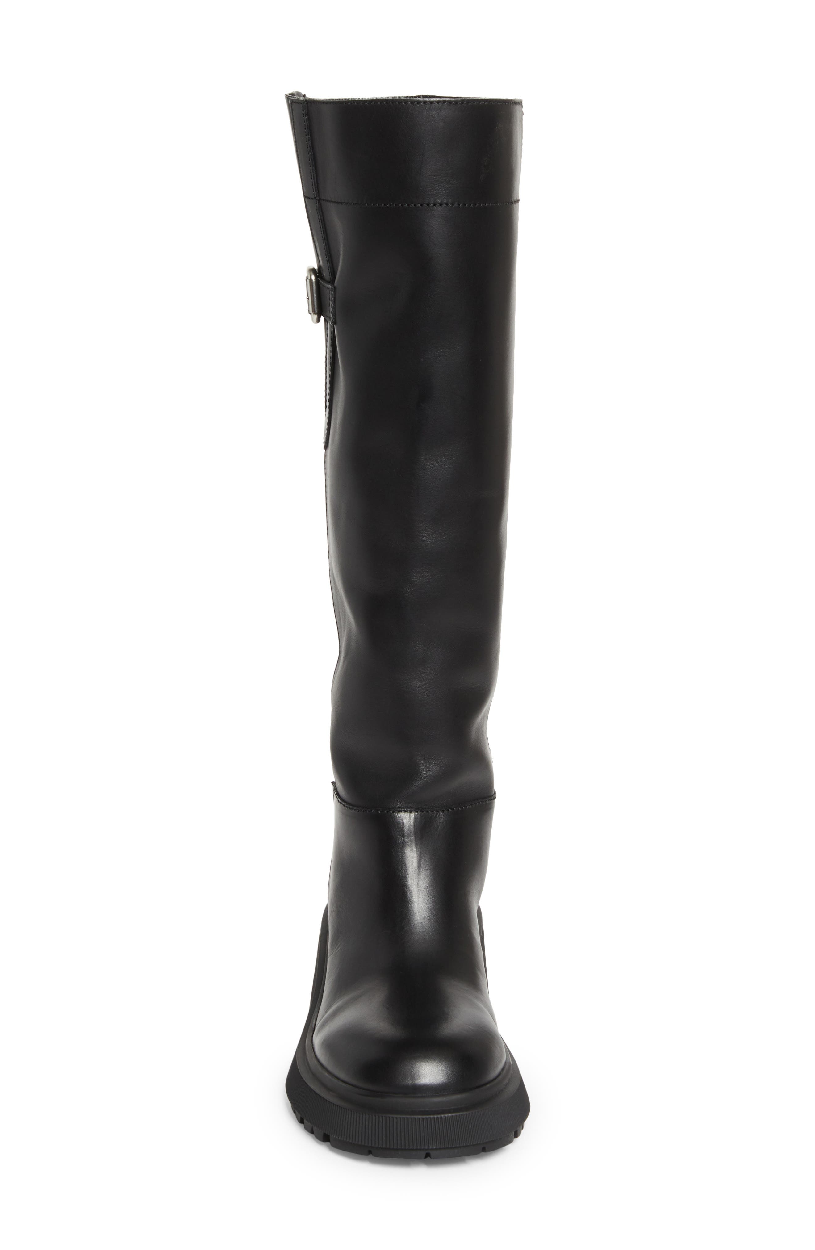 Jimmy Choo Tamsin Lug Sole Knee High Boot, Alternate, color, Black/ Black