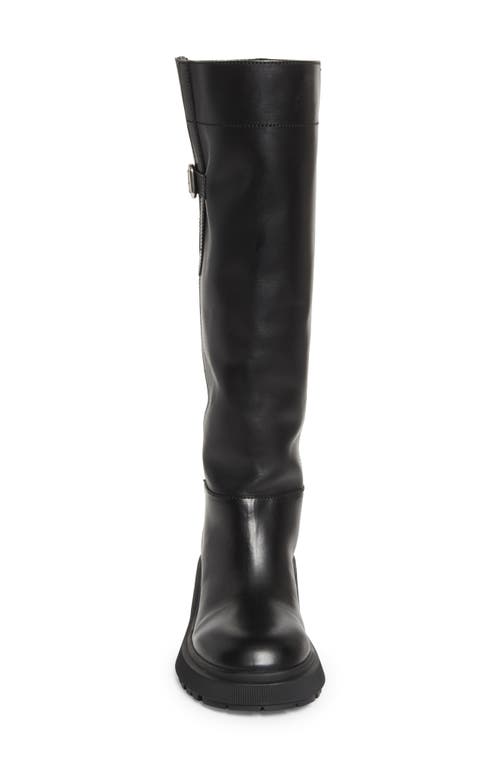 Jimmy Choo Tamsin Lug Sole Knee High Boot In Black