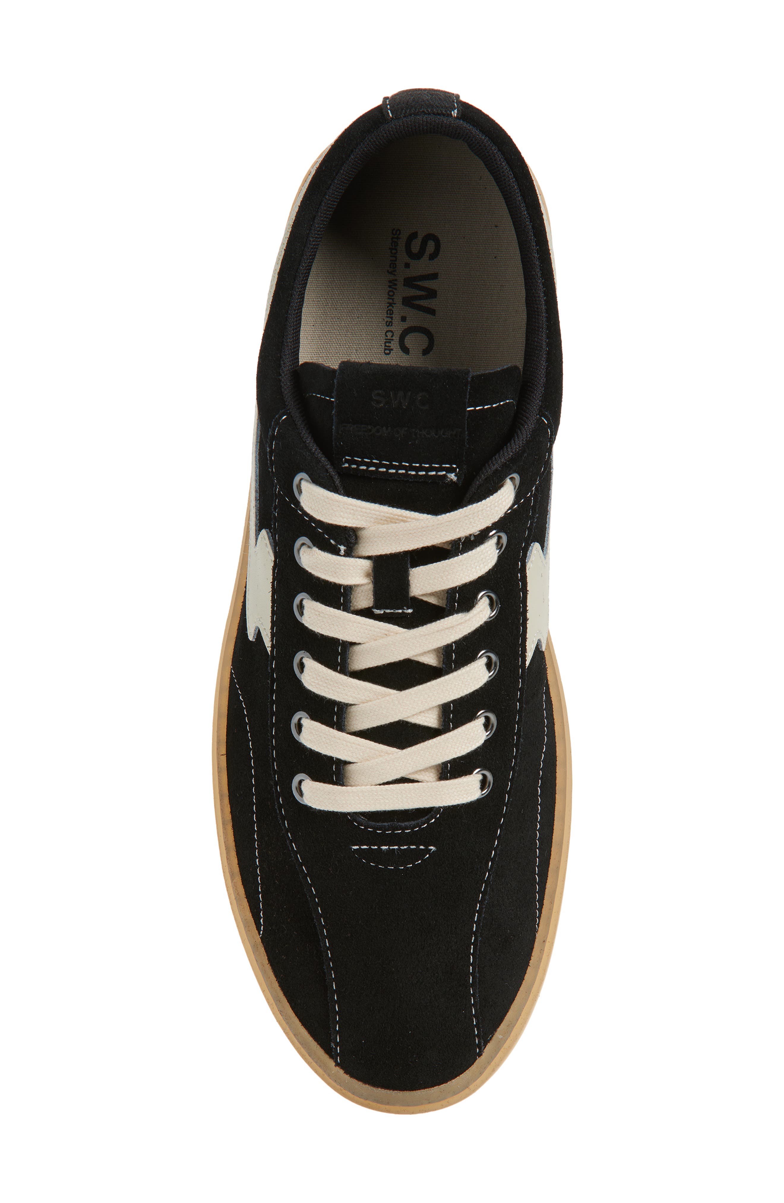 STEPNEY WORKERS CLUB Surma S-Strike Cup Sneaker, Alternate, color, Black Ecru