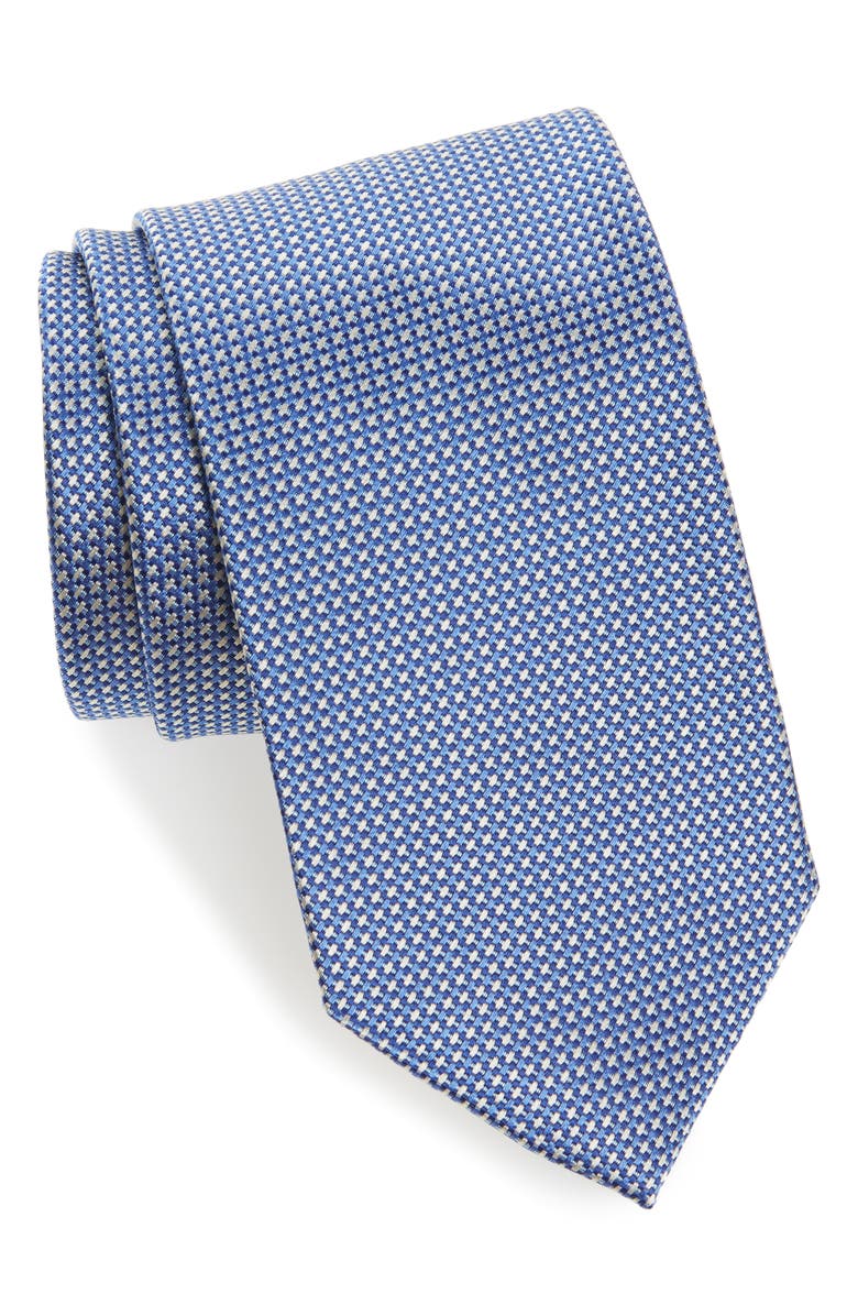 David Donahue Geometric Silk Tie, Main, color, 