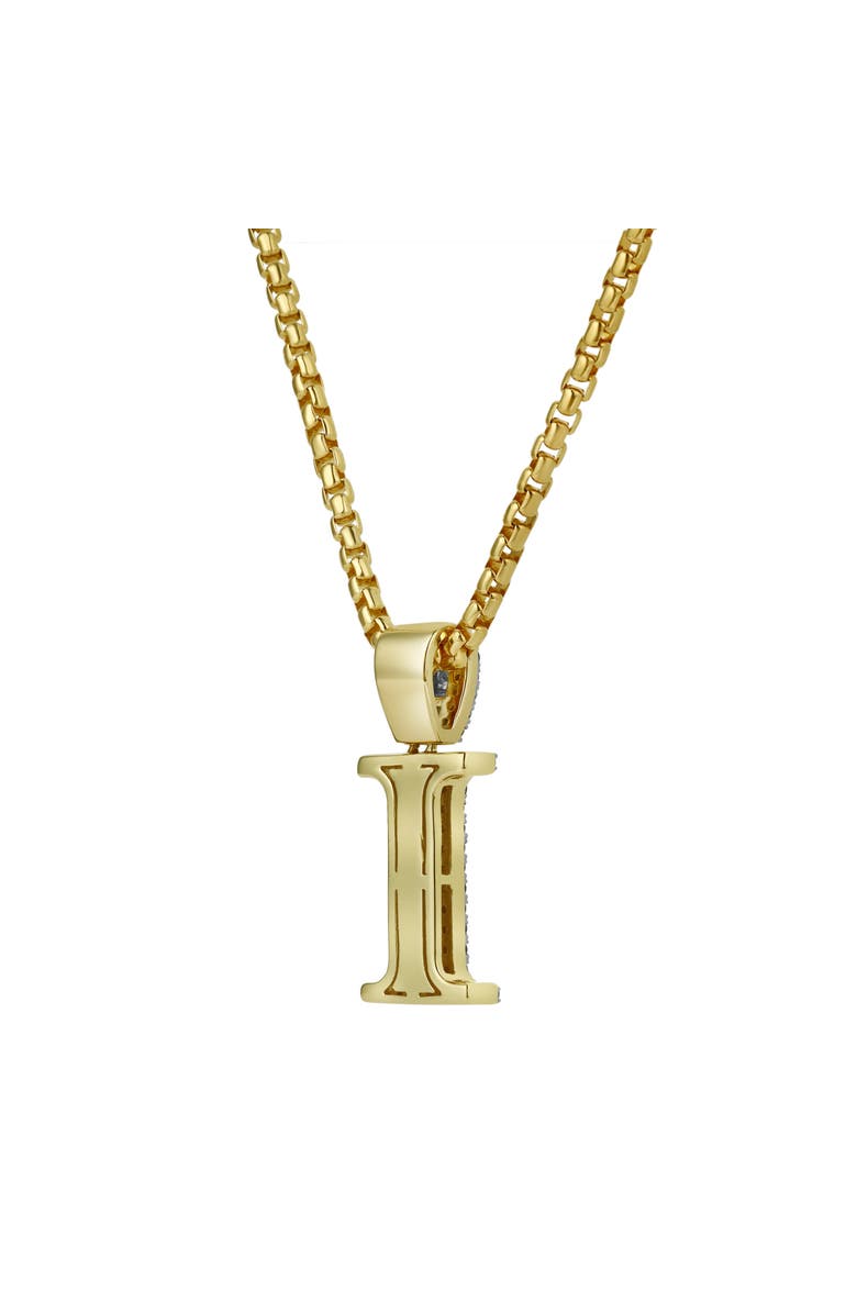 LuvMyJewelry I Initial Diamond Pendant 10K Yellow Gold - 0.60 Carats, Alternate, color, 10K Yellow Gold
