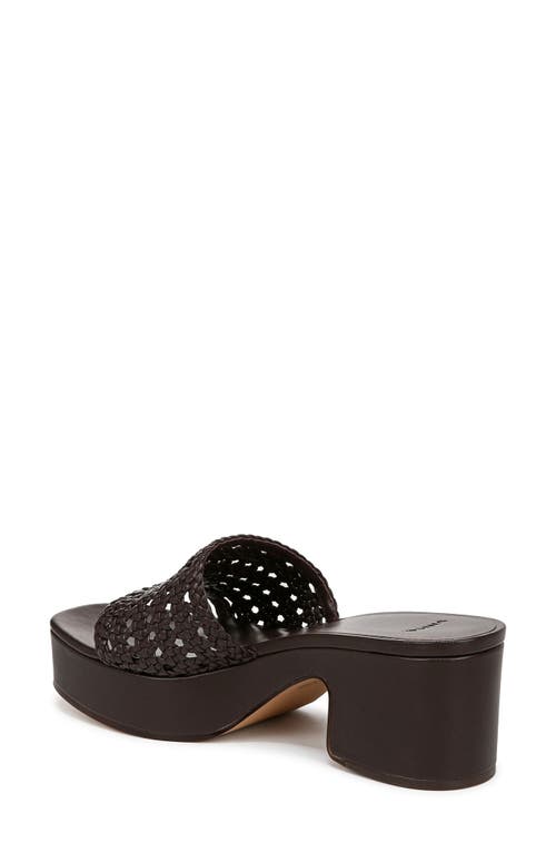 Vince Margo Woven Platform Sandal In Ganache