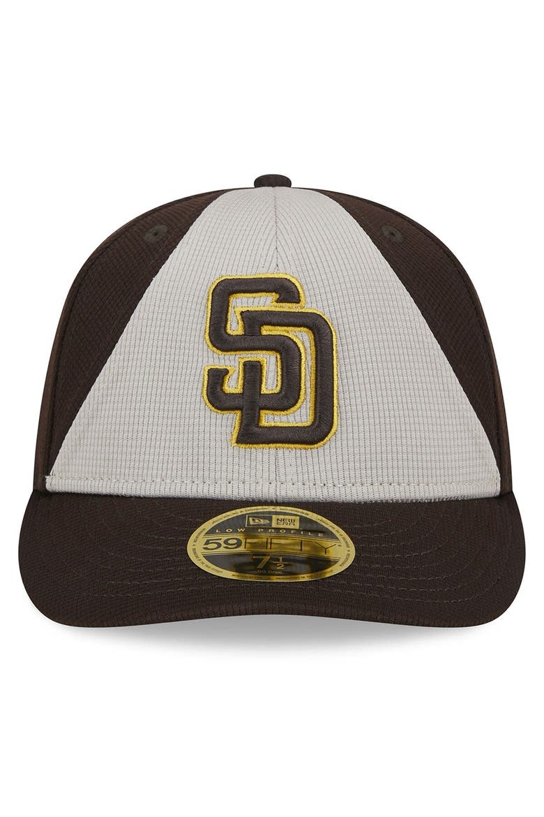 Men's New Era  Brown San Diego Padres 2024 Batting Practice Low Profile 59FIFTY Fitted Hat, Alternate, color, Brown