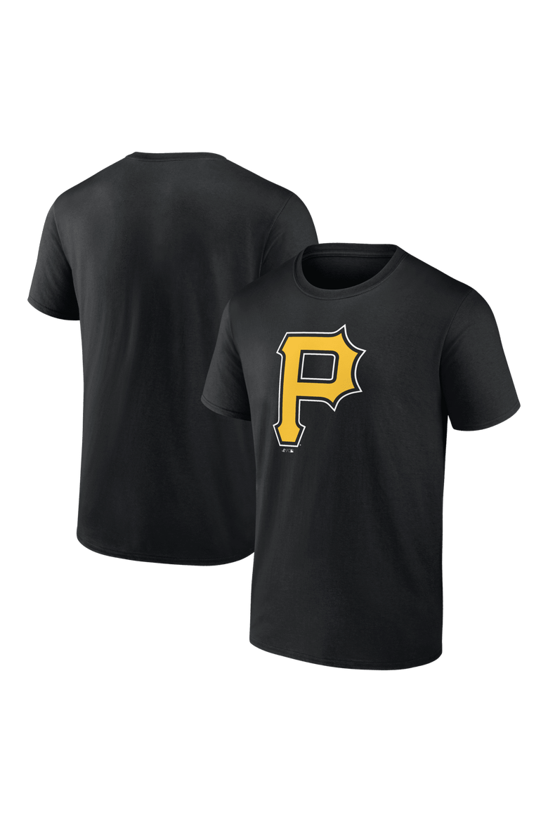 Men's Logo Athletic Black Pittsburgh Pirates Official Logo T-Shirt, Main, color, Black