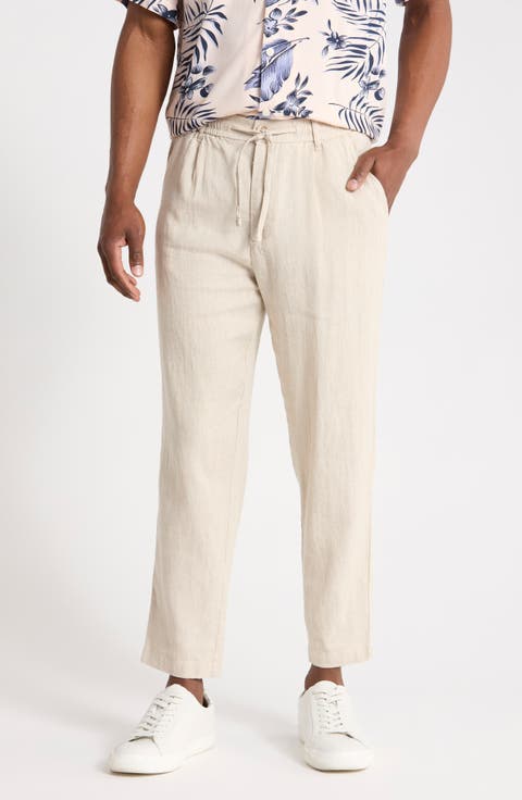 Linen & Cotton Blend Pants