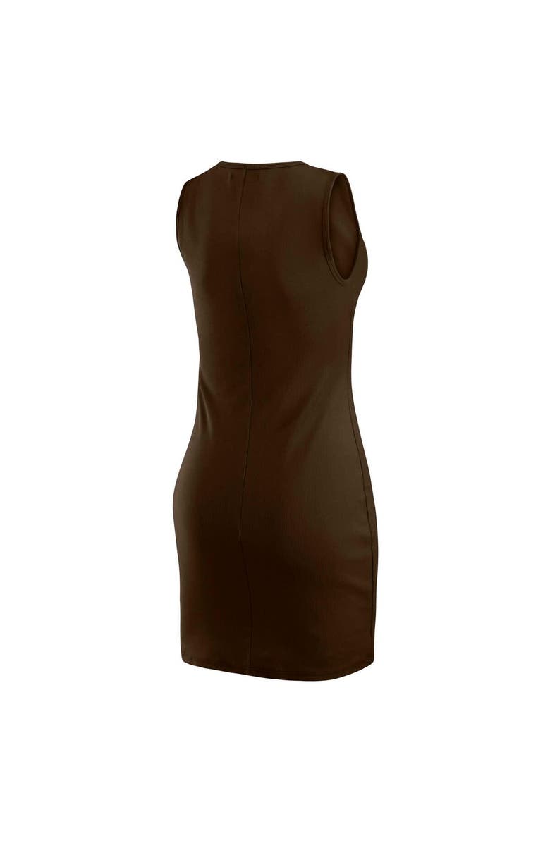 WEAR by Erin Andrews Women's WEAR by Erin Andrews x Gracie Hunt Brown Cleveland Browns Ribbed Tank Dress, Alternate, color, Brown