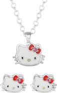 Jacmel Hello Kitty® Pendant Necklace & Stud Earrings Set