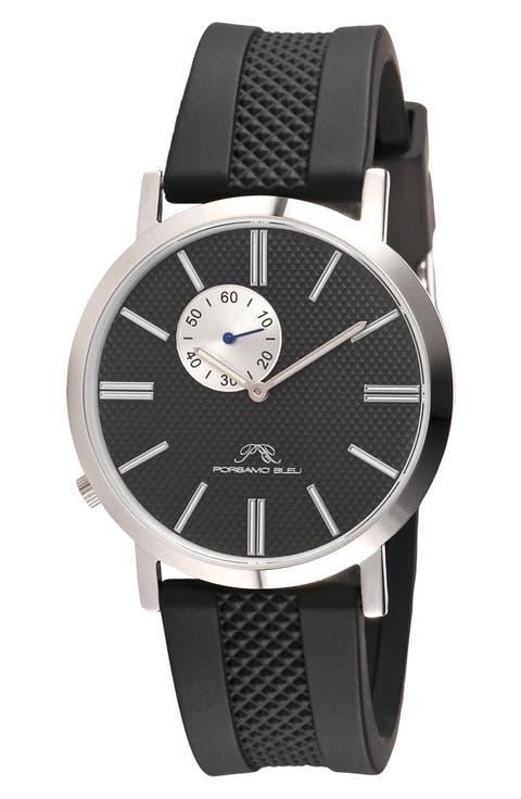 Bennett Silicone Strap Watch, 40mm