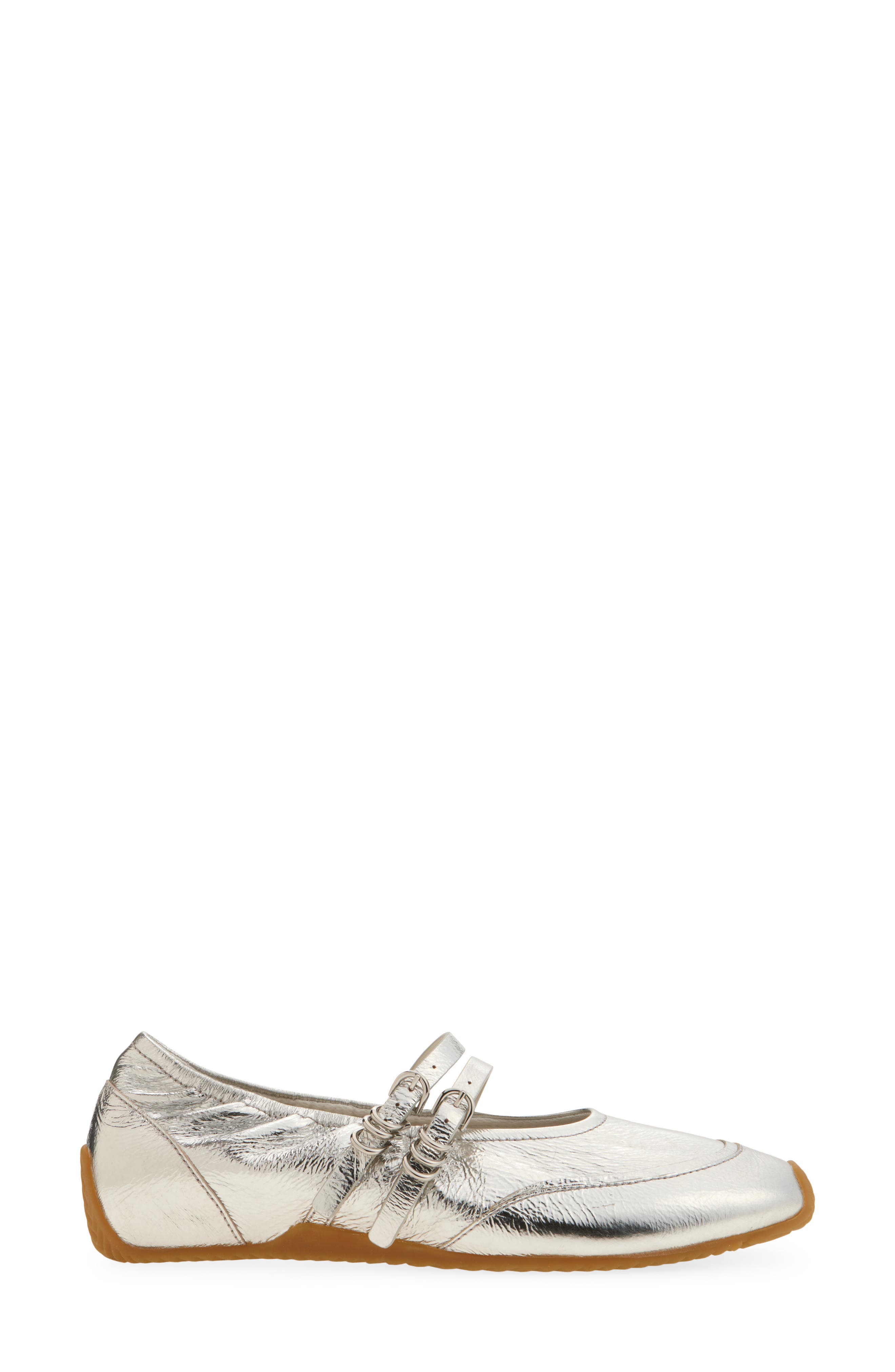 rag & bone Emilee Mary Jane Sneaker, Alternate, color, Silvr