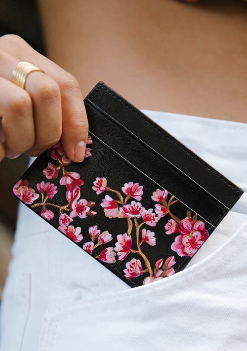 Alepel Cherry Blossom Cardholder In Cherry Blossom
