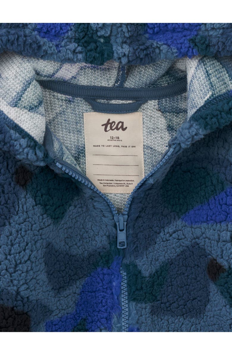 Tea Collection Teddy Fleece Bear Ears Hoodie, Alternate, color, 