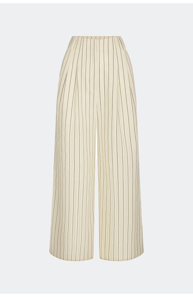 SIMONMILLER Bloo Linen Pinstripe Pant, Main, color, Cream Pinstripe