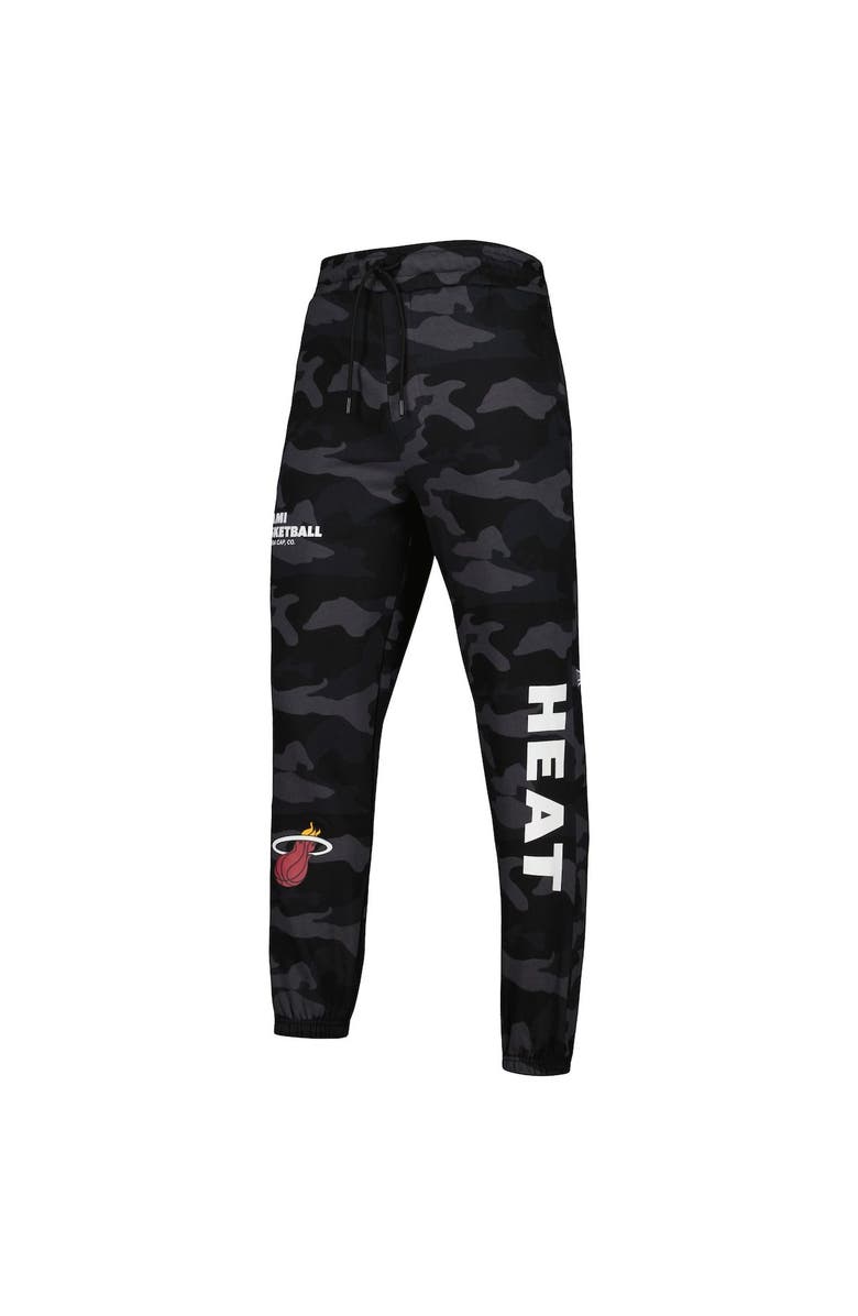 New Era Men's New Era Black/Camo Miami Heat Tonal Joggers, Alternate, color, Black