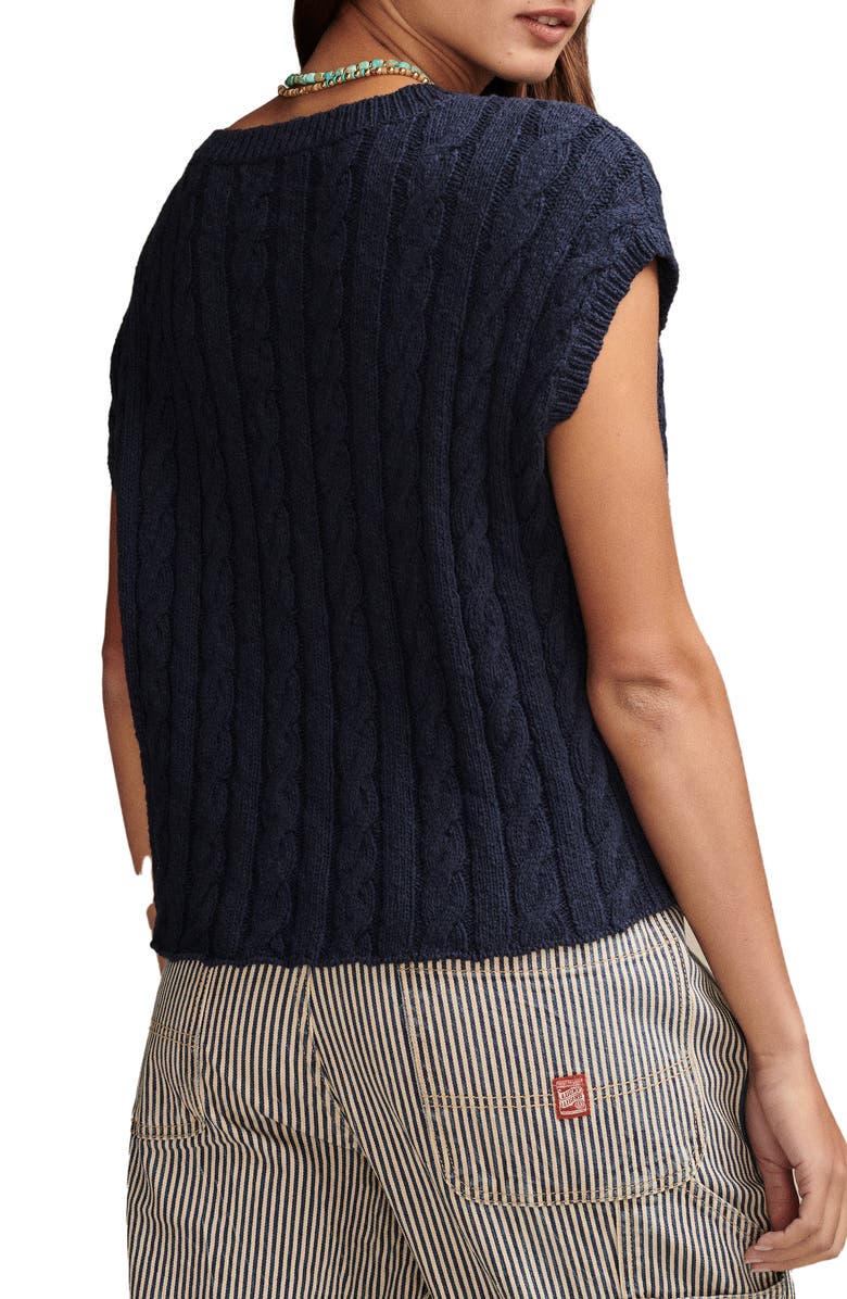 Lucky Brand Baby Cable Cotton Sweater, Alternate, color,