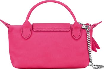 Longchamp Le Pliage Pink Leather Cosmetics Case | Nordstrom
