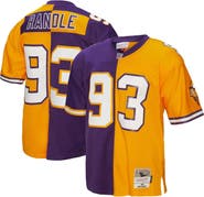 Mitchell & Ness Men's Mitchell & Ness John Randle Purple/Gold Minnesota Vikings 1998 Split Legacy Replica Jersey