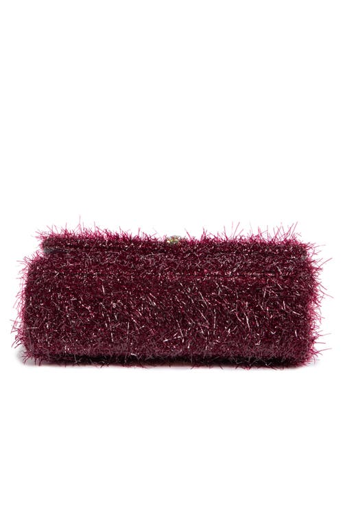 Shop Kurt Geiger London Mini Kensington Tinsel Crossbody Bag In Medium Red