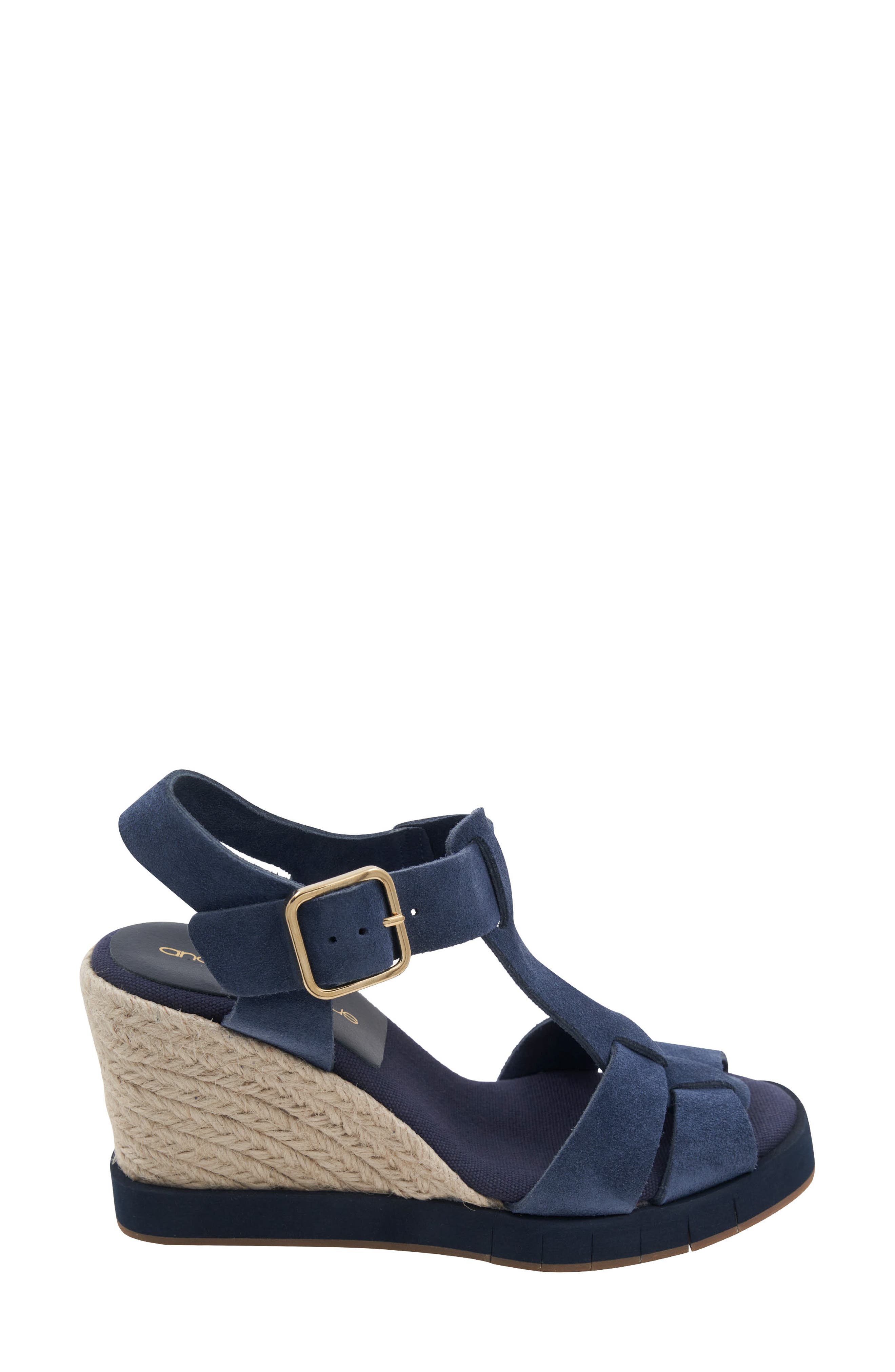 André Assous Farami Sole Motion Espadrille Wedge Sandal, Alternate, color, Navy