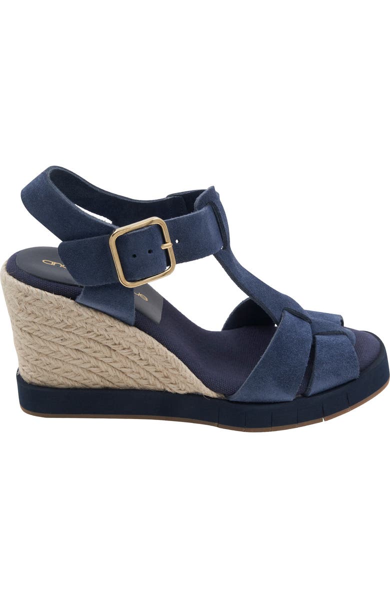 André Assous Farami Sole Motion Espadrille Wedge Sandal, Alternate, color, Navy