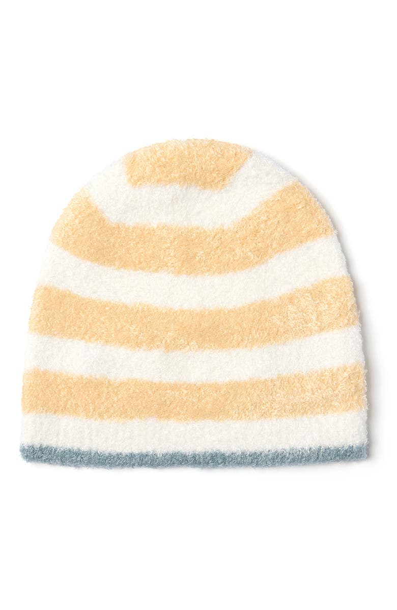 Barefoot Dreams<sup>®</sup> CozyChic Lite<sup>®</sup> Baby Lemon Stripe Beanie, Alternate, color, Canary Multi
