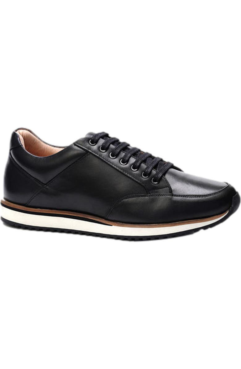 A. Veer Brooklyn Sneaker, Main, color, Black Leather