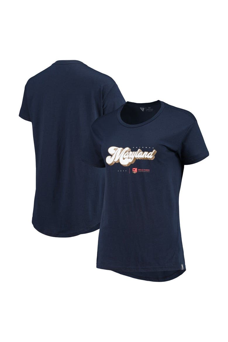 Women's Levelwear Navy Wells Fargo Championship Maryland T-Shirt, Main, color, Navy